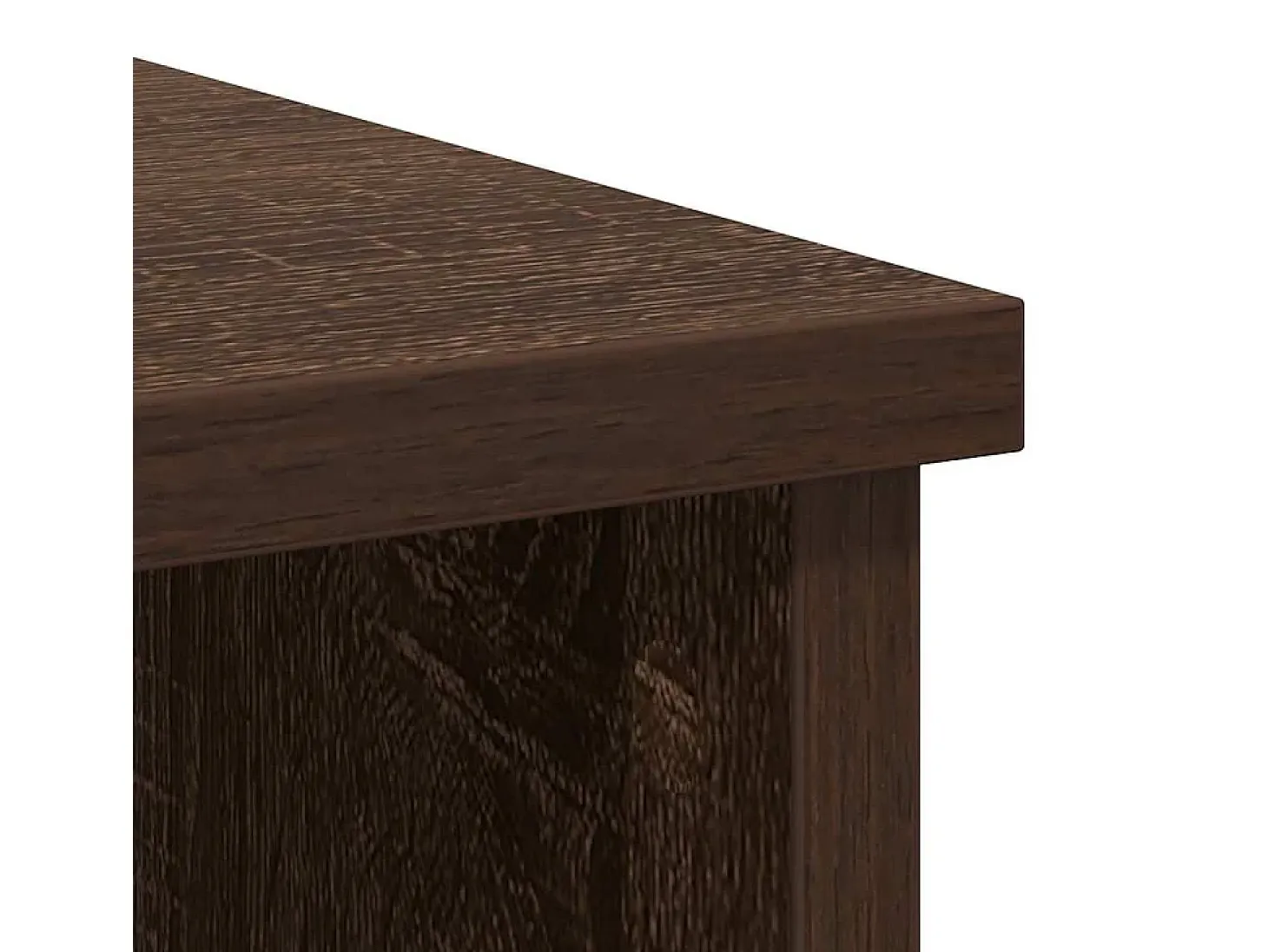 Aparador con cajón roble marrón 101x35x76 cm madera ingeniería