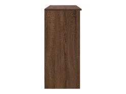 Aparador con cajón roble marrón 101x35x76 cm madera ingeniería