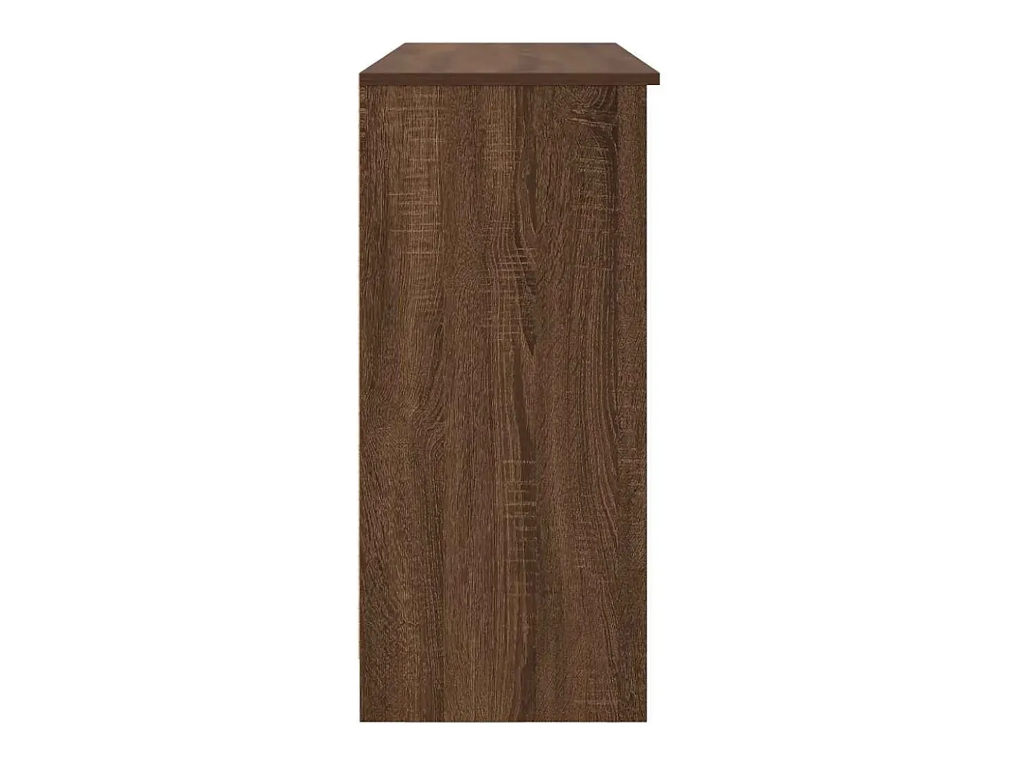 Aparador con cajón roble marrón 101x35x76 cm madera ingeniería