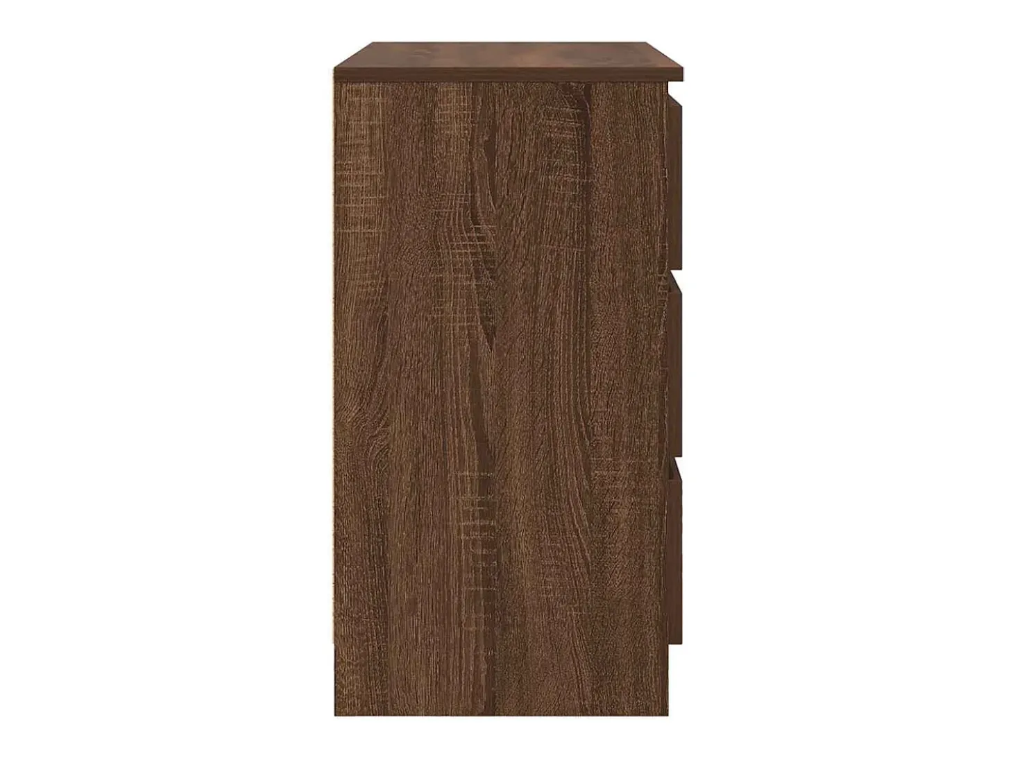 Aparador con cajón roble marrón 71x35x65 cm madera de ingeniería