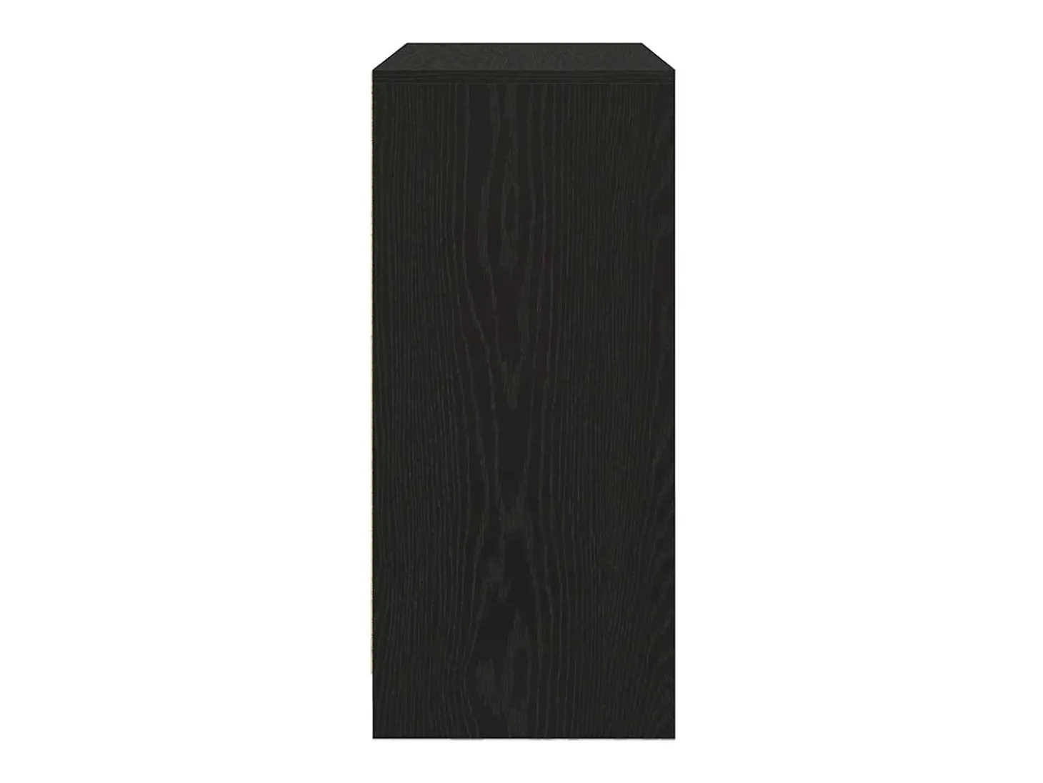 Aparador con cajón roble negro 80x34x76 cm madera de ingeniería