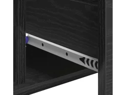 Aparador con cajón Roble negro 60 x 31 x 70 cm Madera de ingeniería