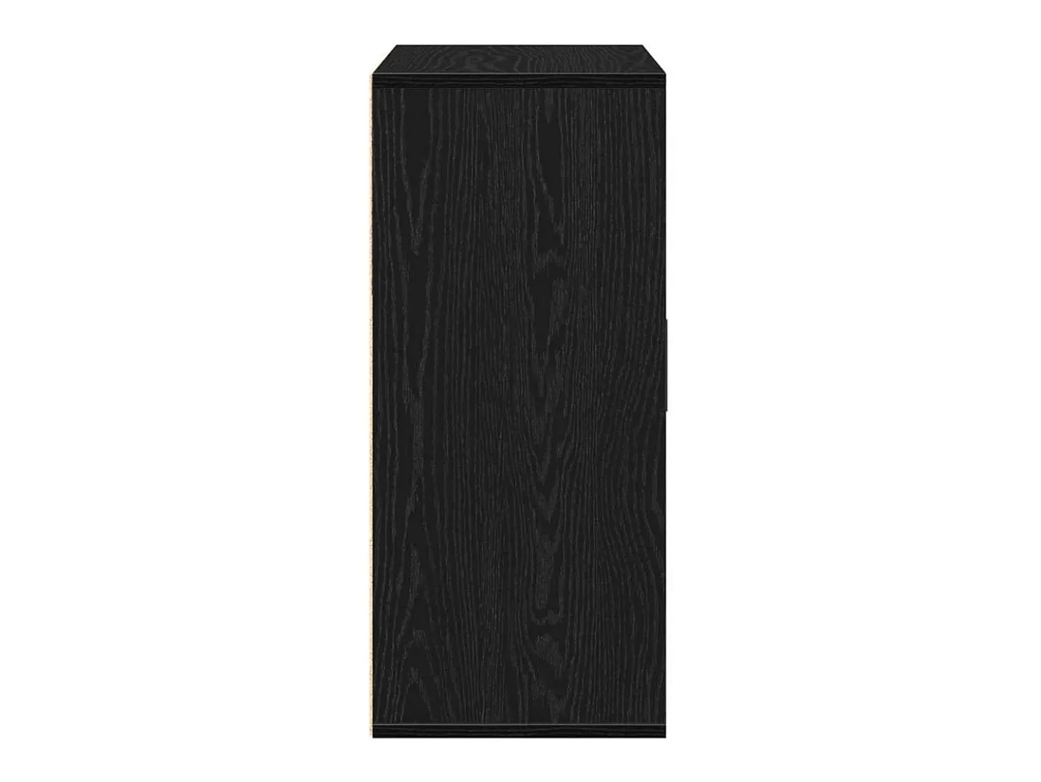 Aparador con cajón Roble negro 60 x 31 x 70 cm Madera de ingeniería