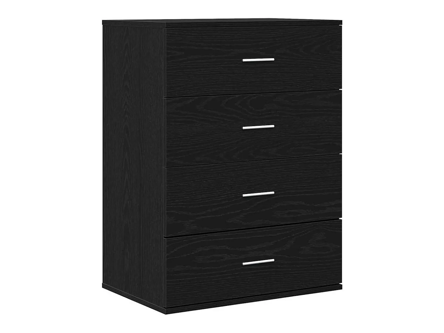 Aparador con cajón Roble Negro 60 x 39 x 80 cm Madera de ingeniería