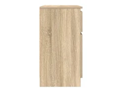 Aparador con cajón roble Sonoma 71x35x65 cm madera ingeniería