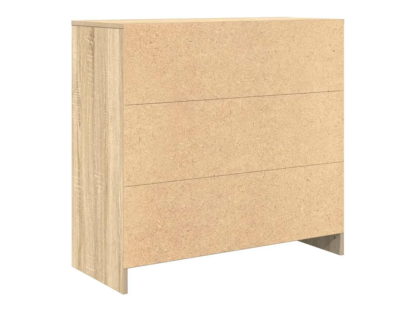Aparador con cajón roble Sonoma 80x34x76 cm madera ingeniería
