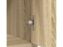 Aparador con cajón roble Sonoma 80x34x76 cm madera ingeniería