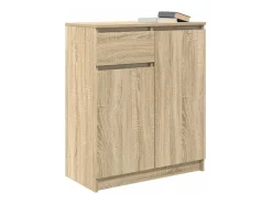 Aparador con cajón roble Sonoma 71x35x84 cm madera ingeniería