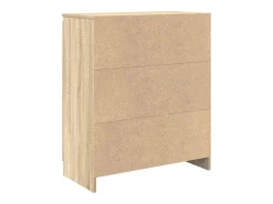 Aparador con cajón roble Sonoma 71x35x84 cm madera ingeniería
