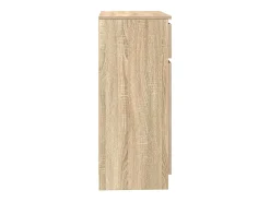 Aparador con cajón roble Sonoma 71x35x84 cm madera ingeniería
