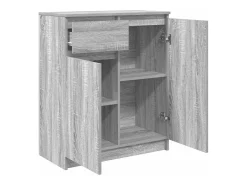 Aparador con cajón Sonoma gris 71x35x84 cm madera de ingeniería