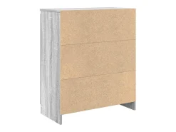 Aparador con cajón Sonoma gris 71x35x84 cm madera de ingeniería