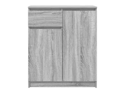 Aparador con cajón Sonoma gris 71x35x84 cm madera de ingeniería