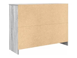 Aparador con cajón Sonoma gris 101x35x76 cm madera ingeniería