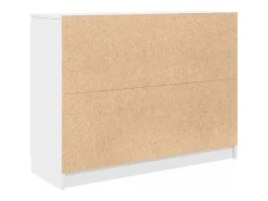Aparador con cajones blanco 100,5x35x76 cm madera de ingeniería