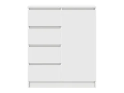 Aparador con cajones blanco 71x35x84 cm madera de ingeniería
