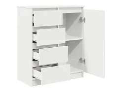 Aparador con cajones blanco 71x35x84 cm madera de ingeniería