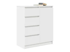 Aparador con cajones blanco 71x35x84 cm madera de ingeniería
