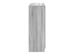 Aparador con cajones gris Sonoma 100,5x35x98,5 cm