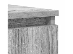 Aparador con cajones gris Sonoma 100,5x35x98,5 cm