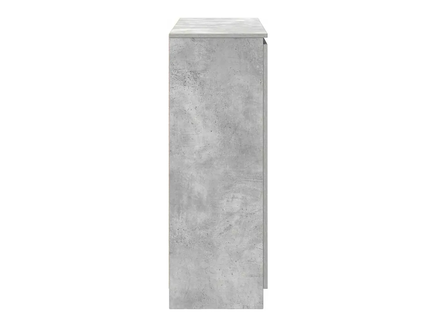 Aparador con cajones gris hormigón 100,5x35x98,5 cm