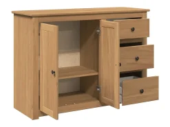 Aparador con cajones Panama madera maciza pino 112x40x80 cm