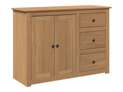 Aparador con cajones Panama madera maciza pino 112x40x80 cm