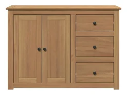 Aparador con cajones Panama madera maciza pino 112x40x80 cm