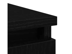 Aparador con cajones roble negro 71x35x84 cm madera ingeniería