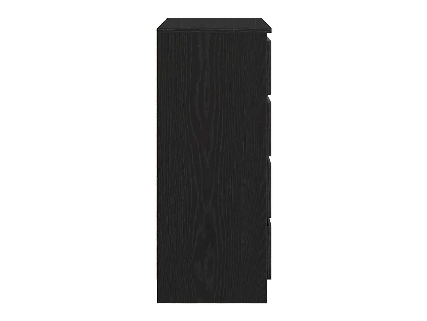 Aparador con cajones roble negro 71x35x84 cm madera ingeniería
