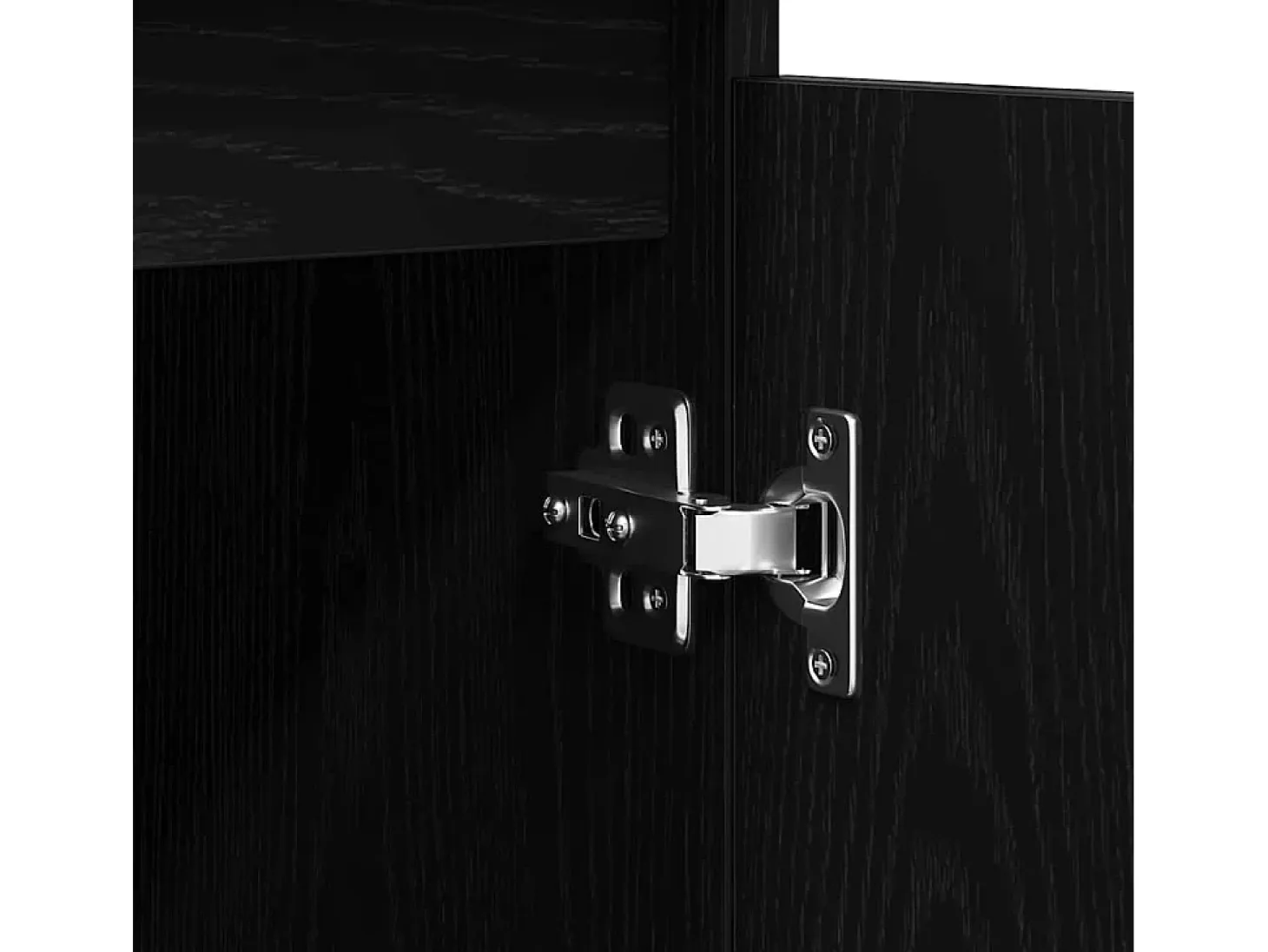 Aparador con cajones roble negro 100,5x35x76 cm madera de ingeniería