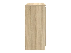 Aparador con cajones roble Sonoma 100,5x35x76 cm