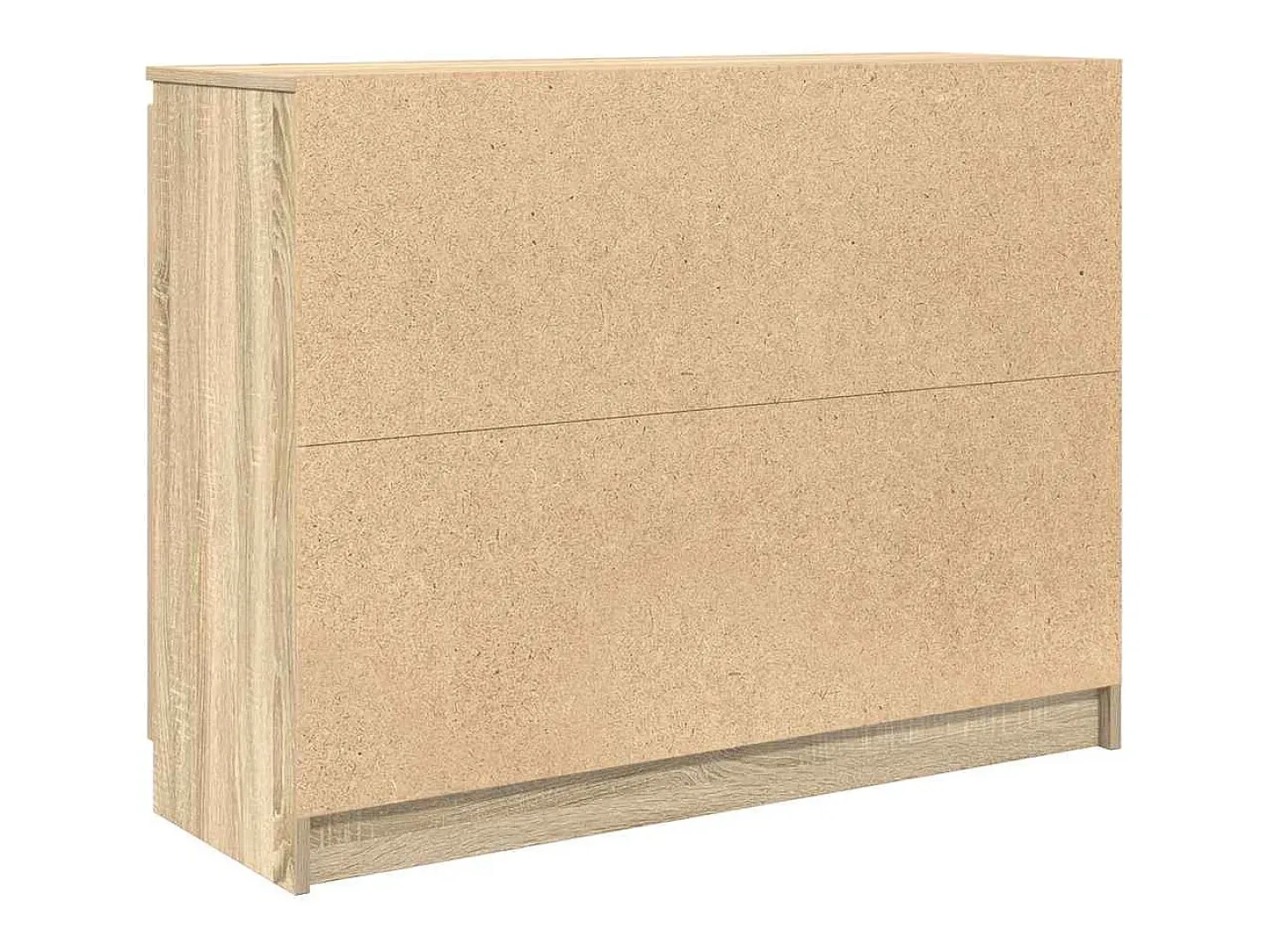 Aparador con cajones roble Sonoma 100,5x35x76 cm