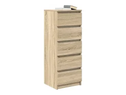 Aparador con cajones roble Sonoma 37,5x35x99 cm