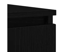 Aparador con cajones roble negro 100,5x35x76 cm