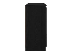 Aparador con cajones roble negro 100,5x35x76 cm