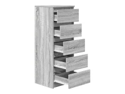 Aparador con cajones Sonoma gris 37,5x35x99cm Madera ingeniería