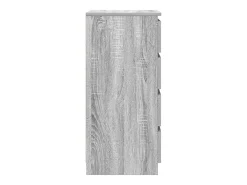 Aparador con cajones Sonoma gris 37,5x35x99cm Madera ingeniería