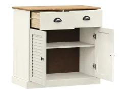 Aparador con cajones VIGO madera maciza pino blanco 78x40x75 cm
