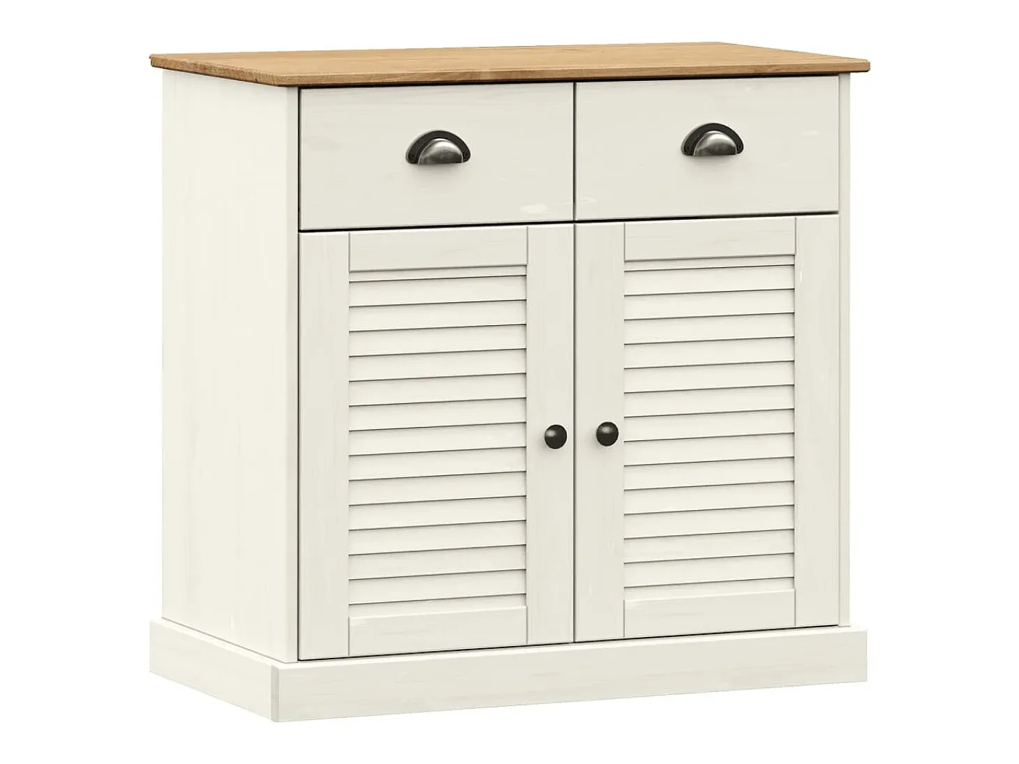 Aparador con cajones VIGO madera maciza pino blanco 78x40x75 cm
