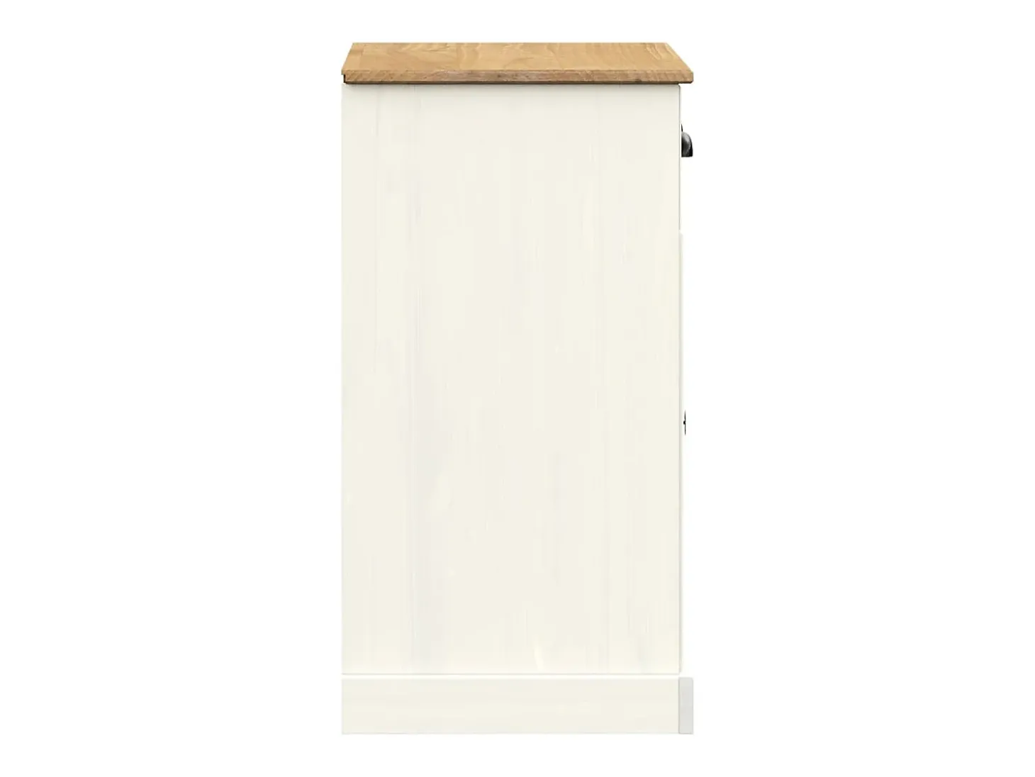 Aparador con cajones VIGO madera maciza pino blanco 78x40x75 cm