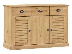 Aparador con cajones VIGO madera maciza pino 113x40x75 cm