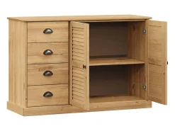 Aparador con cajones VIGO madera maciza pino 113x40x75 cm