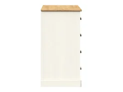Aparador con cajones VIGO madera maciza pino blanco 113x40x75cm