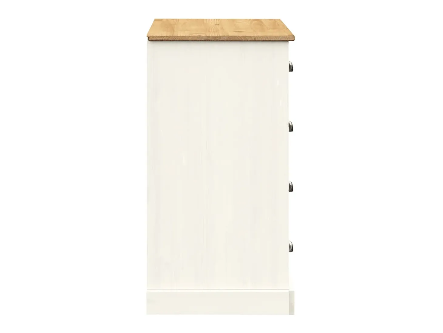 Aparador con cajones VIGO madera maciza pino blanco 113x40x75cm