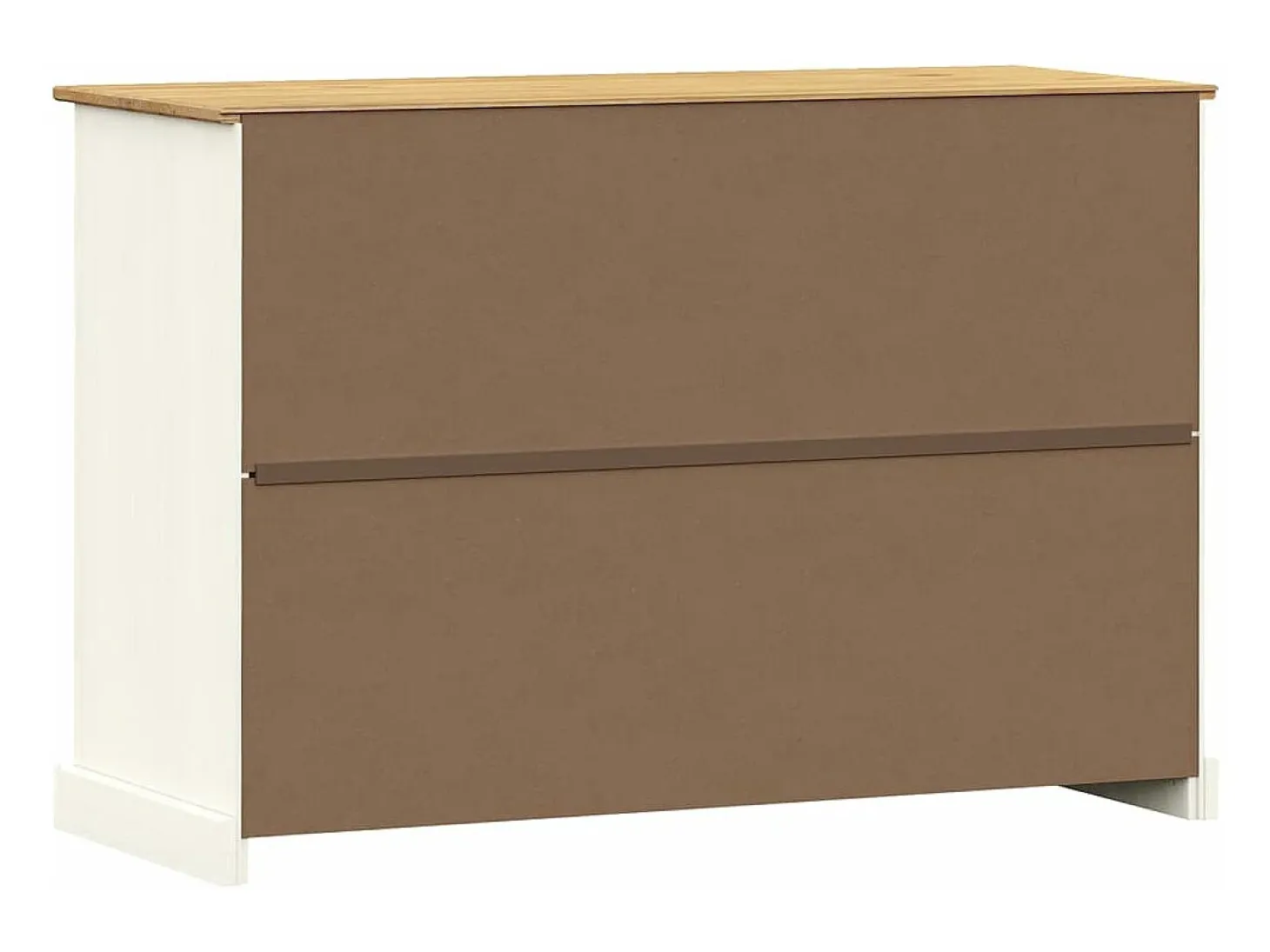 Aparador con cajones VIGO madera maciza pino blanco 113x40x75cm