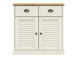 Aparador con cajones VIGO madera maciza pino blanco 78x40x75 cm
