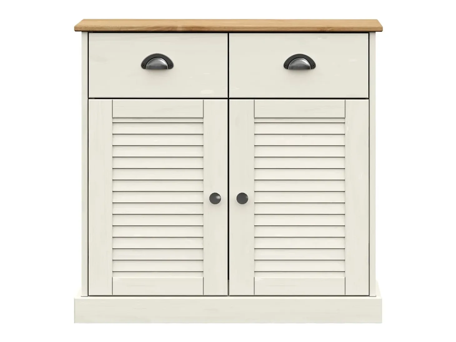 Aparador con cajones VIGO madera maciza pino blanco 78x40x75 cm
