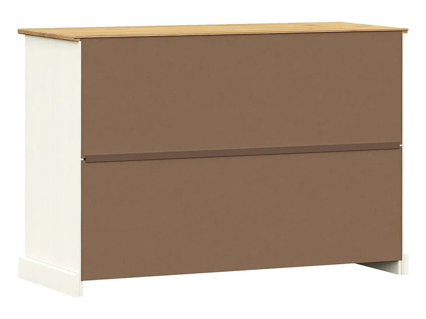 Aparador con cajones VIGO madera maciza pino blanco 113x40x75cm