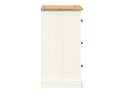 Aparador con cajones VIGO madera maciza pino blanco 78x40x75 cm